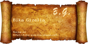 Bika Gizella névjegykártya
